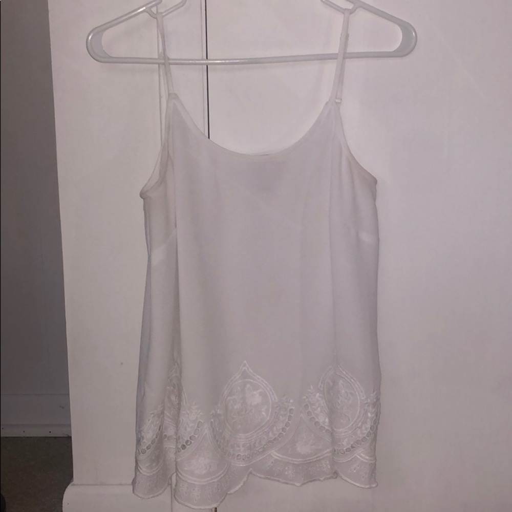 LOFT Summer Tank w/ embroidered design